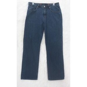 WORN Brand Agedenim Stretch Denim Dark Blue Straight Leg Jeans (37) 38 x 34 #148